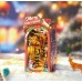 Bouwpakket Boekensteun Christmas Street met LED- lichtsensor- MDF Bouwpakket Boekensteun Christmas Street met LED- lichtsensor- MDF