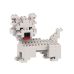 Hond White Terrier- Brixies- nano-bouwsteentjes Hond White Terrier- Brixies- nano-bouwsteentjes