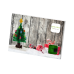 Wenskaart Postkaart Kerstboom- Brixies- Bouwsteentjes