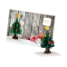 Wenskaart Postkaart Kerstboom- Brixies- Bouwsteentjes