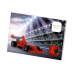 Wenskaart Postkaart Raceauto- Brixies- Bouwsteentjes