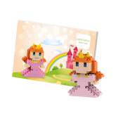 Wenskaart Postkaart Prinses - Brixies- Bouwsteentjes Wenskaart Postkaart Prinses - Brixies- Bouwsteentjes