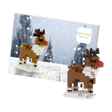 Wenskaart Postkaart Rendier- Brixies- Bouwsteentjes Wenskaart Postkaart Rendier- Brixies- Bouwsteentjes