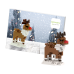 Wenskaart Postkaart Rendier- Brixies- Bouwsteentjes Wenskaart Postkaart Rendier- Brixies- Bouwsteentjes