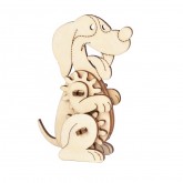 Bouwpakket Hond hout- Mechanisch