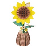 Bouwpakket DIY Bloem Zonnebloem van hout Bouwpakket DIY Bloem Zonnebloem van hout