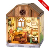 DIY Miniature Scene 3D Bedroom Slaapkamer met LED- verlichting- MDF