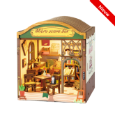 DIY Miniature Scene 3D Boekwinkel met LED- verlichting- MDF