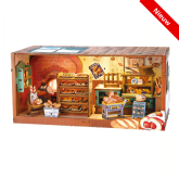 DIY Miniature Scene 3D Bakkerswinkel met LED- verlichting- MDF