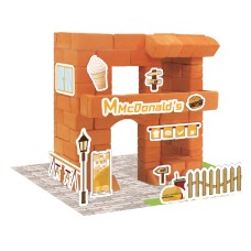 Bouwpakket STEAM Drive-In Snackbar Mc Donalds- Steen Bouwpakket STEAM Drive-In Snackbar Mc Donalds- Steen