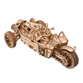 Bouwpakket Driewieler UGR-S/ Trike (Ugears)- Mechanisch Bouwpakket Driewieler UGR-S/ Trike (Ugears)- Mechanisch