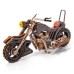 Bouwpakket Motor Yankeer Chopper van hout- gekleurd