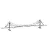 Bouwpakket 3D Model DIY Bosporus Bridge (Istanbul)- metaal Bouwpakket 3D Model DIY Bosporus Bridge (Istanbul)- metaal