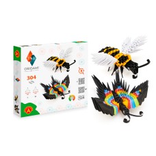 3D Model Origami Vlinder en Bij- Papier