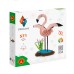 3D Model Origami Flamingo- Papier