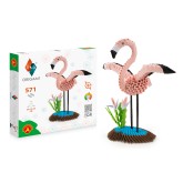 3D Model Origami Flamingo- Papier