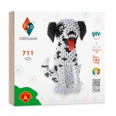 3D Model Origami Hond Dalmatiër - Papier