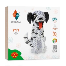3D Model Origami Hond Dalmatiër - Papier