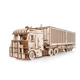 Bouwpakket Container- Trailer voor Truck Road King Mechanisch- hout Bouwpakket Container- Trailer voor Truck Road King Mechanisch- hout
