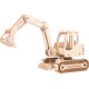 Bouwpakket Graafmachine- hout Bouwpakket Graafmachine- hout