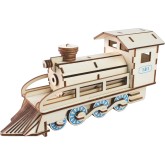 Bouwpakket Stoomlocomotief van hout Bouwpakket Stoomlocomotief van hout