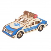 Bouwpakket Politieauto- kleur Bouwpakket Politieauto- kleur