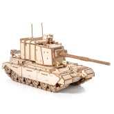 Bouwpakket Tank FV4005 II- WOII-  World of Tanks- hout