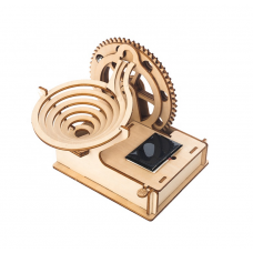 Bouwpakket Knikkerbaan Spiraal Hybride op Zonne-energie en batterij- hout Bouwpakket Knikkerbaan Spiraal Hybride op Zonne-energie en batterij- hout
