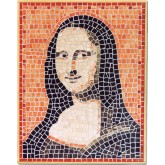 Mozaïek Mona Lisa- Steen Mozaïek Mona Lisa- Steen