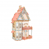 Bouwpakket Poppenhuis 'Gotisch Huis'- klein 1:36- kleur Bouwpakket Poppenhuis 'Gotisch Huis'- klein 1:36- kleur
