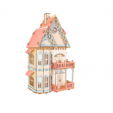 Bouwpakket Poppenhuis 'Gotisch Huis'- klein 1:36- kleur Bouwpakket Poppenhuis 'Gotisch Huis'- klein 1:36- kleur