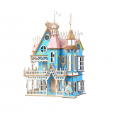 Bouwpakket Poppenhuis 'Villa Fantasia'- mini 1:48- kleur Bouwpakket Poppenhuis 'Villa Fantasia'- mini 1:48- kleur